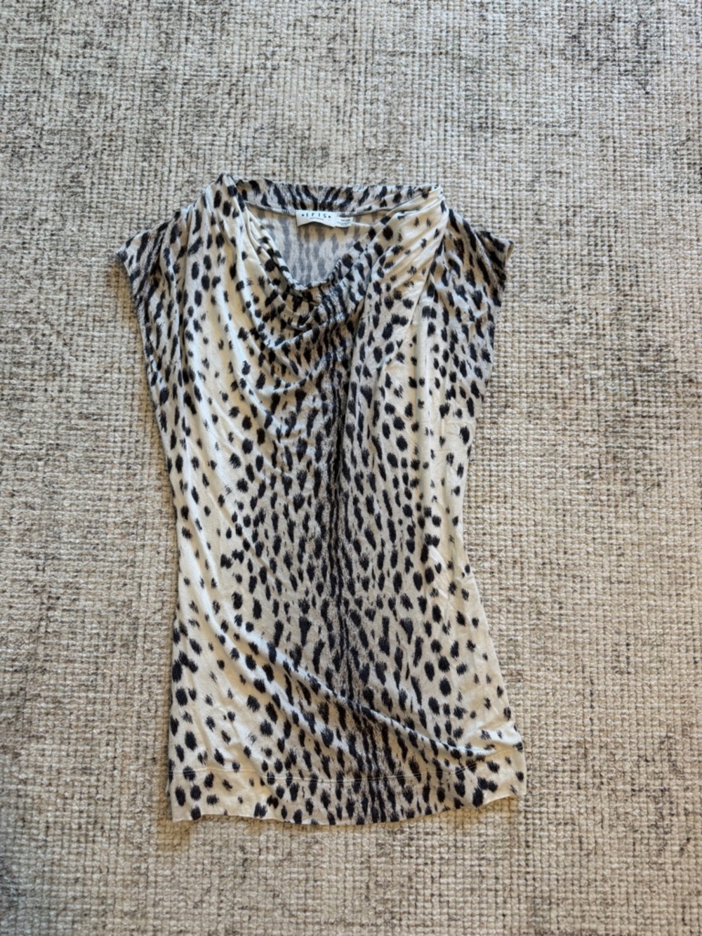 iris Animal Print Sleeveless Top